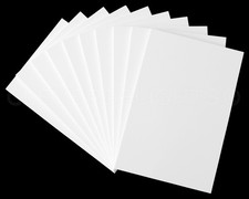 CleverDelights 8 x 12 Inch White Foam Sheets - 10 Pack - 1/4" Extra