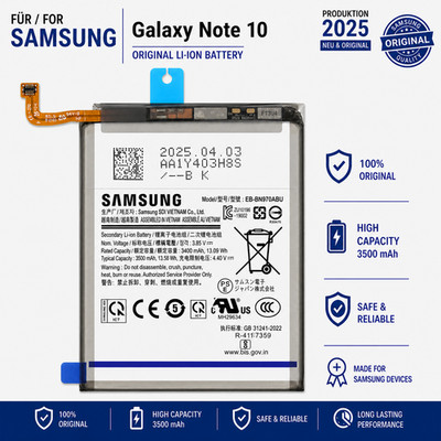 Note 10 Original Samsung Akku Galaxy   SM-N970  Batterie 3500 mAh