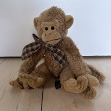 Boyds Bears Monkey Plush Brown Tan 9”
