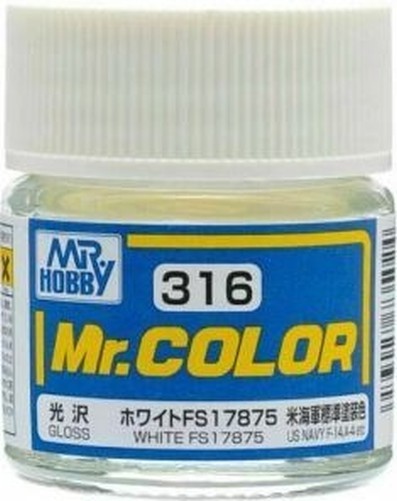 Mr Hobby - Gunze C-316 - Mr. Color (10 Ml), White FS17875