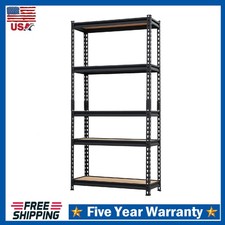 5-Tier Heavy Duty Metal Shelving Unit ,Storage Rack Adjustable Utility Shelves