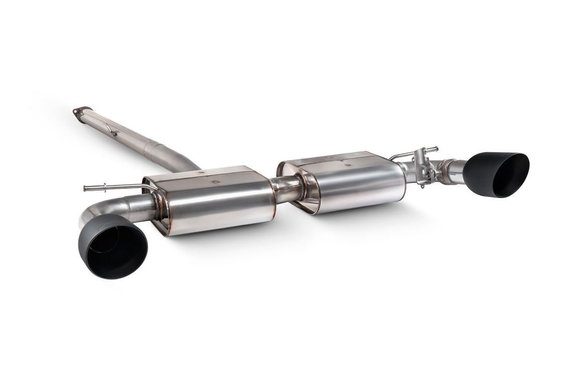 Scorpion Exhaust Non-Res GPF-Back Sys W/Valve Daytona Black Hyundai Kona N 21-23