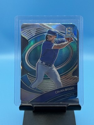 2021 Panini Spectra Cavan Biggio Blue Jays Neon Blue Die Cut SP /45 #90 13210