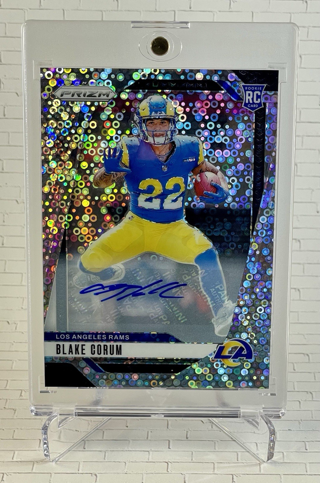 2024 Panini Prizm - Rookies Blake Corum #308 No Huddle Prizm Autographs (AU, RC)