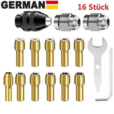 16 Stück Bohrfutter-Spannzangensatz für Dremel 4486 4000 3000 300 200 100 8200