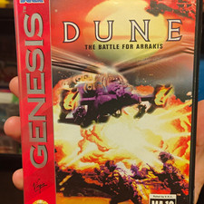 Dune: The Battle for Arrakis (Sega Genesis, 1993) Complete w/ Manual, Case