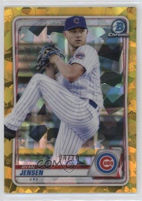 2020 Bowman Chrome Draft Sapphire Yellow 4/99 Ryan Jensen #BD-9 19fv
