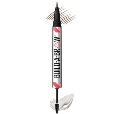 Maybelline Build-A-Brow 2-in-1 Brow Pen and Sealing Eyebrow Gel, Eyebrow Makeup
