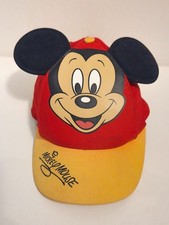 Disney Parks Mickey Mouse Ears Hat Youth Red Yellow Snapback Baseball Cap