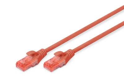 Digitus Patch-Kabel RJ-45 (M) zu RJ-45 (M) 3m Kupfer U/UTP Cat 6 rot