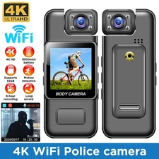 Body Cam Body Worn Camera 32GB/WiFi Optional Security Safety 4K Video Recording