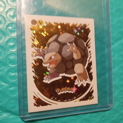 2022 POKEMON Sticker #076 Golem Holo Gold Star Holo