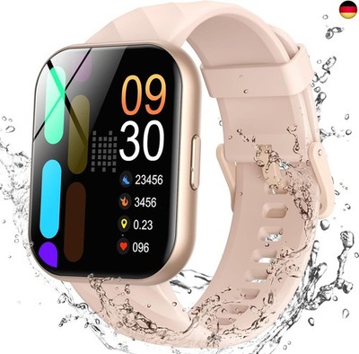 Parsonver Smartwatch Damen mit 5ATM Wasserdicht, Sportuhr zum Schwimmen, 1,8''