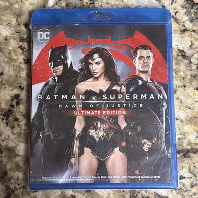 Batman V Superman: Dawn of Justice (Blu-ray/DVD, 2016, Ultimate Edition New