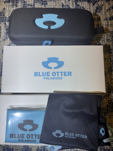 Genuine Blue Otter Sunglass Replacement CASE ONLY with cloth& Bag - Picture 3 of 4