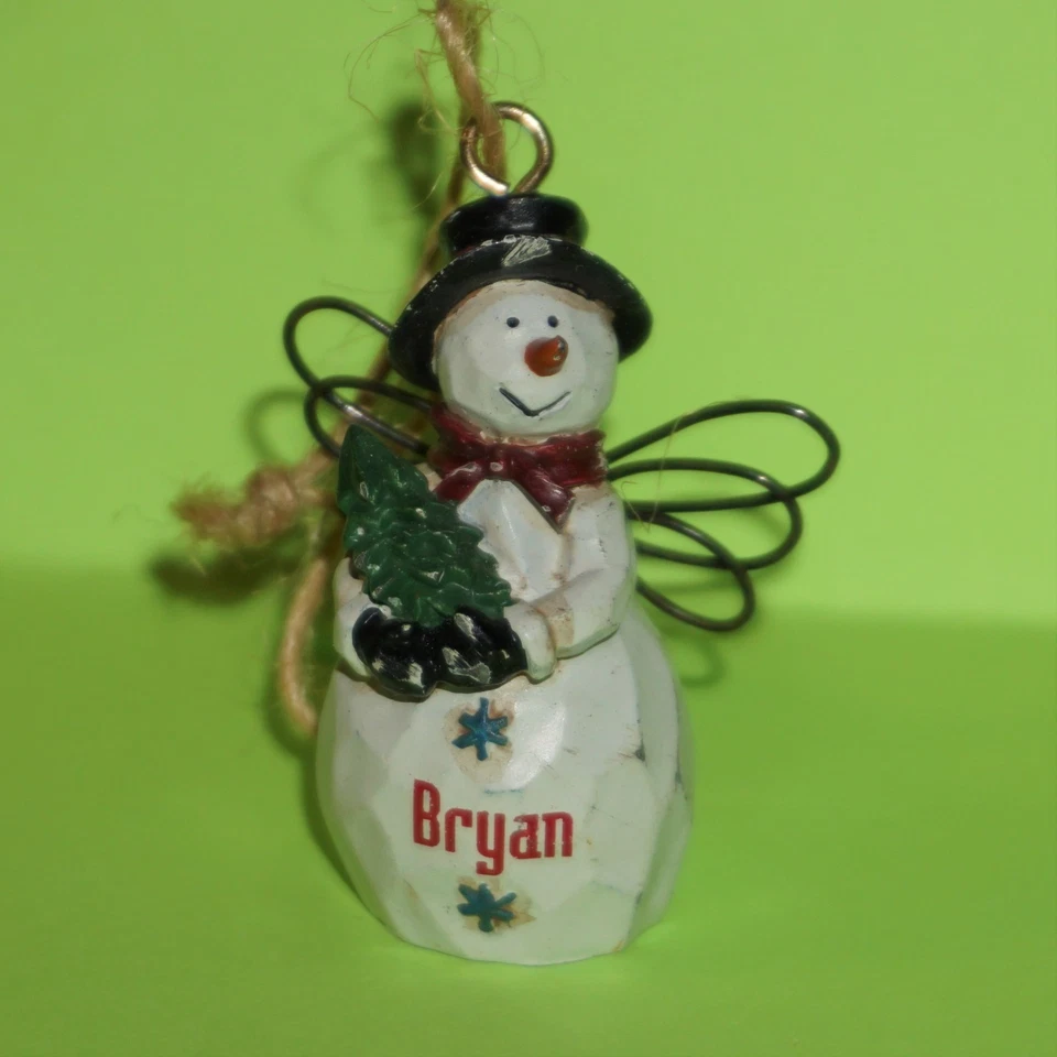 Ganz Christmas Ornament Snowman Angel Wings Woodland Snow Angel Choose Name JB - Image 3 of 4