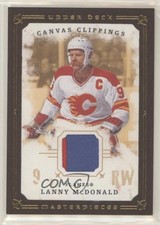 2008 Masterpieces Canvas Clippings Brown Border Lanny McDonald #CC-LM2 HOF 4qa