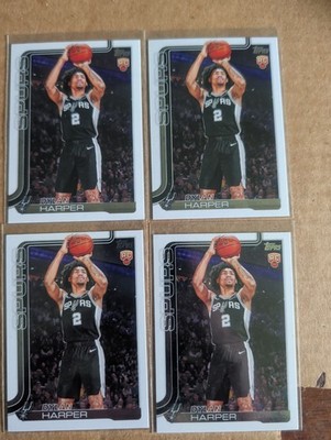 Dylan Harper Rookie Lot Topps Base RC Lot O(4) Spurs !!!
