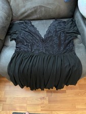 Plus Size Sheer Black Lace Nightie New Without Tags Size 3x