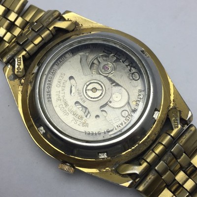 Seiko 5 Automatic 7S26-00X0 Day/Date Golden Vintage Men s Watch