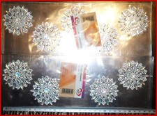 Schmucksteine Ornamente  2 x !transparent Selbstklebend ca. 29,5 x 10 cm lang 