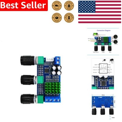 Digital Stereo Audio Amplifier Board 2x80W DC 12-24V AMP Module Bass Treble