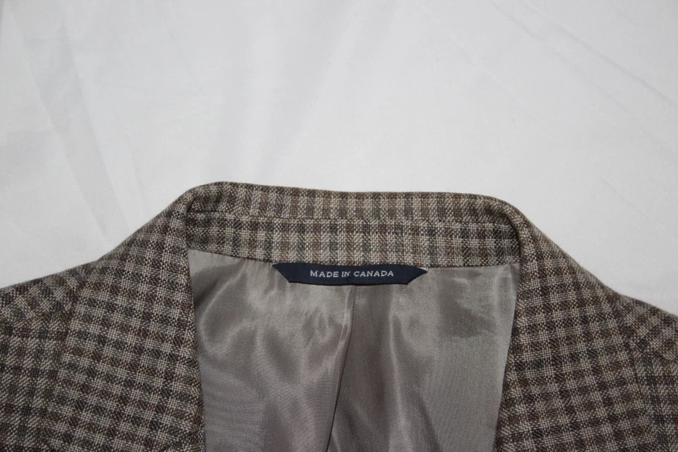 Abrigo deportivo Ralph Lauren para hombre 43L a cuadros guinga lana seda lino 2B 1 ventilación Foto 3 de 4