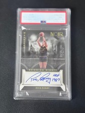 2022-23 Noir Basketball Reigning Nights SIG-Gold#RNSRBA  Rick Barry/25 PSA10 NM7