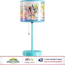 Bluey Stick Lamp for Indoor Use, Colorful Shade for Children's Bedroom Decor