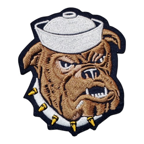 Vintage USMC Marines Devil Dog Patch. Embroidered. Iron On. 3"x2.5"