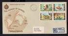 Falkland Islands - 1982 The Voyage of Darwin Registered First Day Cover