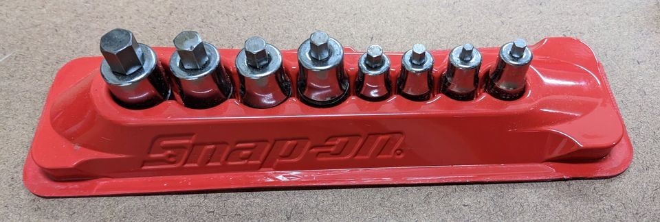 Snap-On 8 pc Combination Drive SAE Hex Bit Stubby Socket Driver Set ...