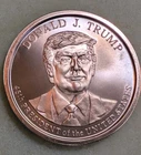 Donald Trump 45 Make America Great Again 1 oz. Round .999 Fine Copper Coin MAGA