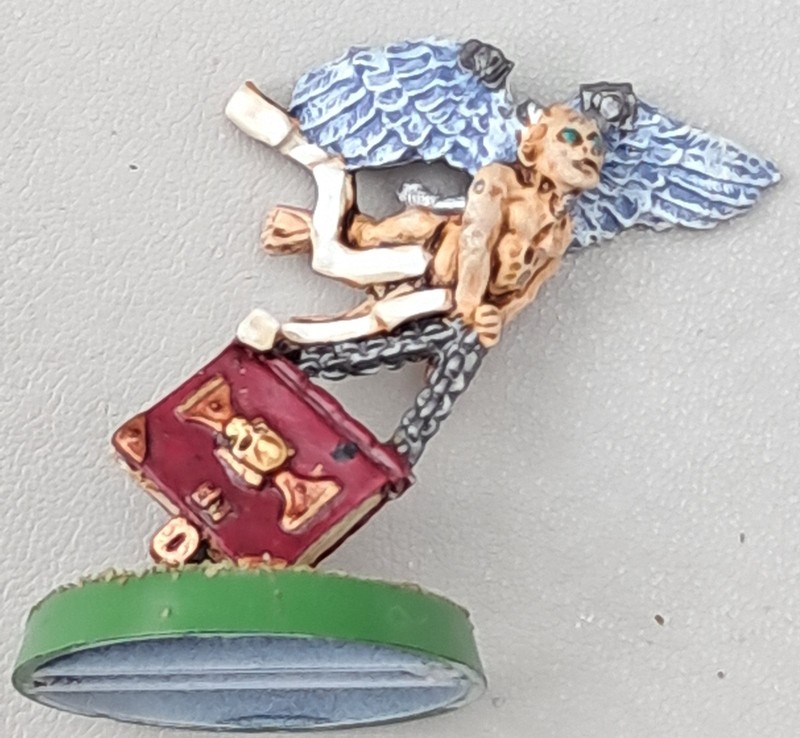 GW 40K Daemonhunter Inquisition Cherub with Book - Neatly Painted - Metal