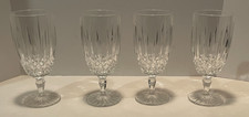 Mikasa Crystal Old Dublin Iced Tea glasses Goblets 7 1/4  Clear 12 oz. Set of 4