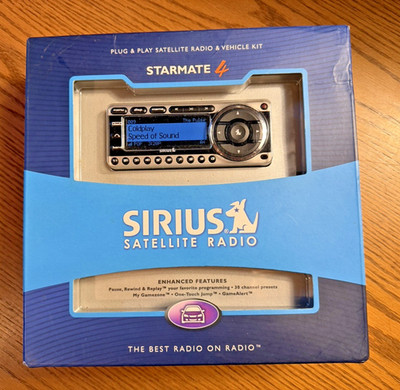 Sirius Satellite Radio Starmate 4 Plug & Play Radio & Vehicle Kit ST4-TK1 NOB