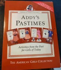 AMERICAN GIRL 1994 Addy's Pastimes Paper Dolls Craft/Cook Book Theatre Kit/VGUC