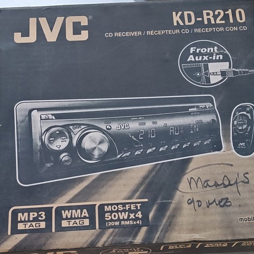 Replaces KD-R210 2011 JVC ALL RADIO AM/FM/CD , WA