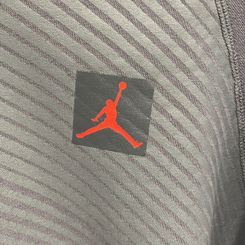 Nike Air Jordan Hoodie Sz Large Jumpman Logo Striped Pullover Sweatshirt - Picture 3 of 7