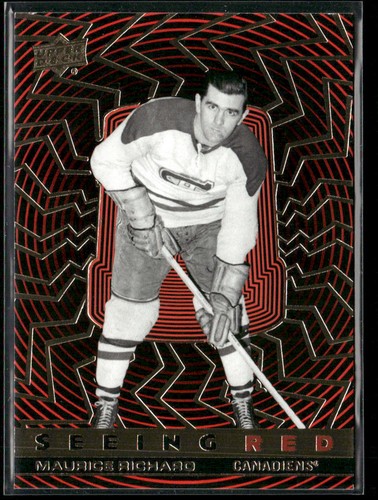 Maurice Richard [Gold Foil] #SR-85 2023 Upper Deck Seeing Red card