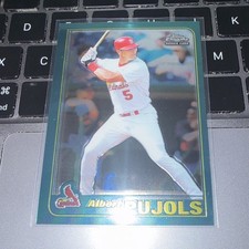 Topps 2001 Traded & Rookies Albert Pujols #T247 Chrome Rookie Cardinals