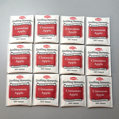 Vintage Lipton Soothing Moments Herbal Tea   Cinnamon Apple   Lot of 12 Bags
