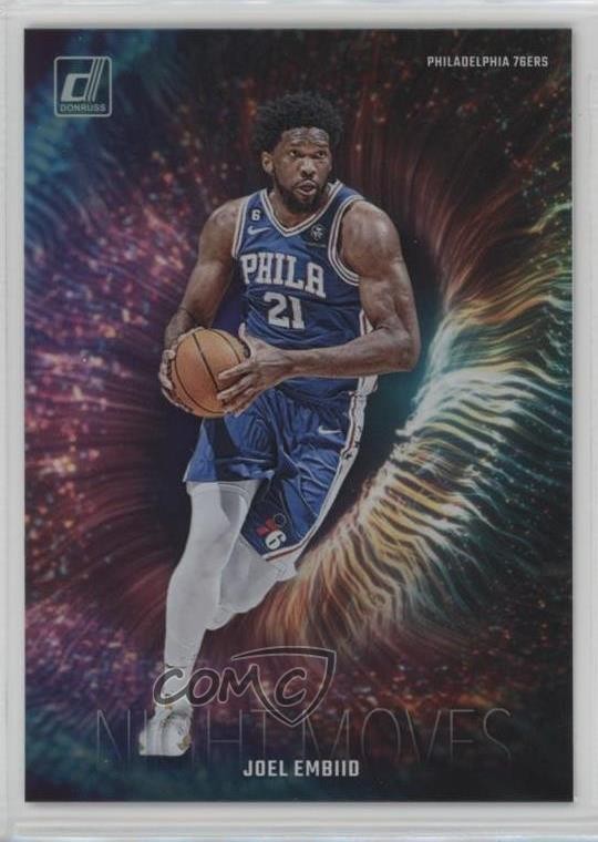 2023-24 Panini Donruss Night Moves Joel Embiid #6 0a6