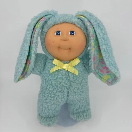 Cabbage Patch Doll 11"  Bunny Suit- Blue Suit / Yellow Bow / Green Eyes Vintage
