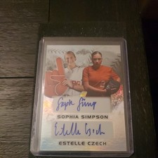 2024 Leaf Lone Star Softball Women DUAL AUTO 38/44 Sophia Simpson Estelle Czech