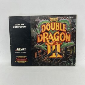 Double Dragon III 3: The Sacred Stones Authentic Nintendo NES CIB
