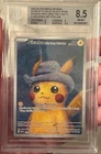 Pokemon TCG: Van Gogh Pikachu w/ Grey Felt Hat SVP 085 Promo Card BGS 8.5 NM-MT+