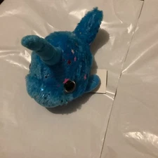 Fun Express Blue Star Multi Color Narwhal Plush Ball 7.5” ( New With Tags) #63