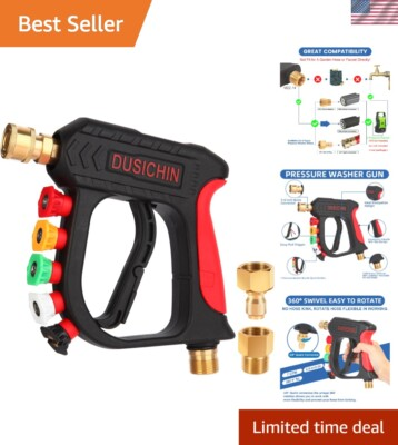 #ad Heavy Duty Pressure Washer Wand with Nozzle Tips amp; Ergonomic Design for Car Wash $42.99