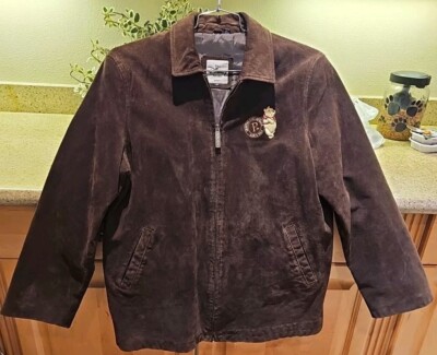 Vintage Disney Store Winnie The Pooh Suede Leather Jacket Coat Women's  Brown XL - Main Image